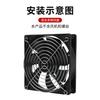 Tampa de rede protetora de ventilador de fluxo axial 120/150 / 200mm metal galvanizado poeira net fan net tampa de rede de fio de ferro