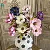 Pequeña rama pintura al óleo magnolia kapok adornos de estudio interior arreglo floral flor de simulación belleza comercial decoración Chen flor de seda
