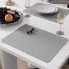 Mantel Individual Moderno Simple Cuero Hogar Impermeable A prueba de Aceite Antiescaldante Antideslizante Aislamiento Térmico Tapete para Tazón Tapete para Mesa Estilo ins