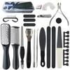 Set de Herramientas para Pedicura de 23 Piezas, Raspador de Acero Inoxidable para Eliminar Piel Muerta del Pie, Set de Cortaúñas, Herramientas para Manicura de Salón
