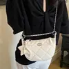 Bolsas de designer de nicho transfronteiriças para mulheres 2026 nova moda bolsa versátil com corrente bolsa tiracolo bolsa de bolinho requintada super popular