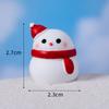 Dibujos Animados Lindo Muñeco de Nieve Navideño Micro Paisaje Bola de Cristal de Nieve DIY Accesorios Decorativos Adornos Pequeños de Escritorio
