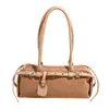 Bolsa Baguete de Mão com Design de Nicho para Mulheres Outono 2025 Nova Textura de Alto Padrão Luxo Acessível Versátil Bolsa de Ombro Único