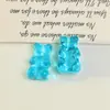 Coreano Transparente Color Caramelo Oso Parche de Resina Accesorios Pendientes DIY Pendientes Pasador Material para Funda de Teléfono Celular Venta al por Mayor