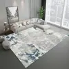 Estilo Minimalista Abstracto Dormitorio Sala de Estar Sofá Mesa de Café Alfombra Terciopelo de Cristal Alfombra Completa Área Grande Antideslizante Eliminación de Polvo Felpudo para Piso