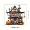Nuevo Otoño Calabaza Floral Hoja de Arce Pegatina Halloween Dormitorio Sala de Estar Pared Decoración de Fiesta Pegatina de Baño Pegatina de Pared