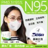Mascarilla Zhijun SS6001 Estándar NIOSH N95 Montada en la cabeza Blanca Antipolvo Antismog Máscara Estéreo 3D