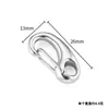 Broche de Langosta de Acero Inoxidable Pulido de Gama Alta Accesorios para Joyería DIY Hebilla Cordón de Cuero Collar Pulsera Acero de Titanio Broche de Resorte
