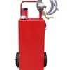 Tanque de gás de quatro rodas feito sob medida com bomba de transferência, recipiente de combustível a gasolina/diesel com dispensador de combustível, carrinho de ferramentas de aço inoxidável