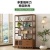 Nuevo Estilo Chino Estante de Flores Estante de Almacenamiento Balcón Maceta Madera Maciza Planta Suculenta De Pie Multicapa Adornos Estante de Almacenamiento para Sala de Estar