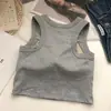Novo Top Esportivo Liso Estilo Doce com Alça Costas Bonitas para Mulheres Anéis Internos sem Argolas de Aço Roupa Externa com Bojo Roupa Íntima para Mulheres
