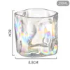 Vaso de Vidrio Retorcido Cruzado Vaso de Agua Estilo Nuevo Vaso de Agua Irregular KTV Bar Whisky Vino Extranjero Vaso de Cerveza