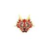 Emblema de dragão chinês Broche de desenho animado de dragão dominador Dragão Dragão Dragão Dragão Dragão Dragão Dragão Dragão Estilo chinês Nova fivela de mochila de esmalte de liga chinesa
