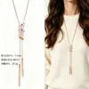 Cadena para Suéter de Collar Largo Geométrico, Accesorio de Lujo de Alta Gama, Versátil y de Moda, Colgante de Perla para Otoño e Invierno