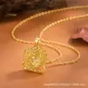 Popular Hielo Triturado Estrella de Hielo Luna de Ensueño Luna Collar Versátil Cadena de Clavícula en Forma de Corazón Joyería de Gama Alta Venta al por Mayor