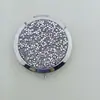 Calcomanía de Cristal Diamante Redondo Espejo de Doble Cara Portátil Mini Espejo de Bolsillo 70 Botón a Presión Oro Oro Rosa Plata Espejo Pequeño