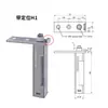 Bisagra de Puerta de Congelador C Bisagra de Refrigerador Bisagra de Congelador de Cuatro Puertas Eje de Puerta de Acero Inoxidable de Refrigerador y Congelador Bisagra