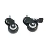 Ruedas giratorias universales de 2 pulgadas para muebles, 1.5 pulgadas, 2.5 pulgadas, 3 pulgadas, doble rodamiento, tornillo de varilla de oro con freno