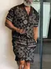 Camisa Estampada Abstrata com Arte Degradê Nova 2024 Para o Dia a Dia Primavera Verão Camisa de Manga Longa Dobrável