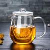 Olla de pingüino de vidrio de borosilicato de alta resistencia tamaño grande pequeño tetera de vidrio transparente con boquilla de presión tetera con filtro de acero a prueba de fugas tapa de tetera