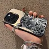 Funda Gris Leopardo para Teléfono Móvil iPhone17 Adecuada para Apple 14Promax Moda 16Pro13 Nicho 14 Europeo y Americano