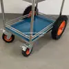 Rack de Armazenamento Removível Rack Móvel para Transmissão ao Vivo ao Ar Livre Carro de Feira Proprietário Carrinho Portátil Transmissão ao Vivo Aço Inoxidável Cantando