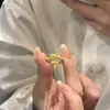 Novo estilo chinês moda nacional Anel de cauda de dragão dourado personalizado versátil feminino Ano do Dragão 2024 zodíaco do dragão Anel de dragão