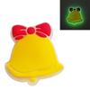 Pingentes de Sapato que Brilham no Escuro Fivelas de Sapato de Natal Cadarços de Sapato Crocs Acessórios de Borracha Macia em PVC com Design que Brilha no Escuro