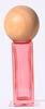 Botella de Vidrio Cuadrada Transparente Oro Rosa con Tapa de Madera, Rodillo de 10ml, Botella para Aceite Esencial, Botella de Perfume, Sub-Botella