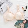 Roupa Feminina Amamentação Botão Frontal Algodão Sem Aro Push-Up Tamanho Grande Íntimos Maternidade Confortável Push-Up Sutiã de Amamentação Ajustável