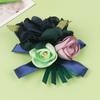 Ramo de flores al por mayor directo de fábrica, banda para el cabello con rosas, cuerda para el cabello, accesorios para el cabello, clip de novia transfronterizo, flores hechas a mano