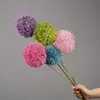 Cebolleta artificial individual para decoración de bodas, flor de seda, flor artificial, arreglo floral de boda, material floral decorativo para arreglos de suelo y decoración de caminos