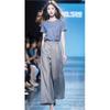 Estilo para ir al trabajo un conjunto de sensación relajada alta calidad muy atractivo estilo perezoso traje de dos piezas pantalones ropa de verano para mujer