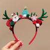 Bonita diadema de oso de peluche, regalo navideño, diadema, decoración navideña, tarjeta para el cabello, joyería con foto, accesorios para el cabello para mujeres