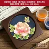 Posavasos de Esmalte Cloisonné Materiales Hechos a Mano para DIY Base Electrónica de Cloisonné Artesanía Tradicional Obras de Arte Tarea Regalo para Team Building