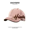 Gorra de béisbol bordada con letra para mujer, ala ancha, cara grande, gorra tipo pico de pato, circunferencia de cabeza grande, copa profunda, sombrero de uso diario que hace que la cara se vea más pequeña