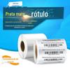 Papel Etiqueta Autoadesivo Prata Fosco Personalizado Pet À Prova D'água Resistente a Rasgos Resistente a Alta Temperatura Impressão de Código de Barras Adesivo em Branco