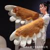 Paquete de Animales Garra de Gato Bidimensional Guantes Garra de Gato Botas con Alas Muñeco Intercambiable de Peluche Regalo de Vacaciones para Niñas