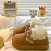 Zapatos de mujer de suela gruesa, totalmente cerrados, estilo Birkenstock, nueva colección de invierno 2026, mocasines forrados de felpa, sin cordones, botas de nieve peludas