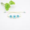 Directo de fábrica flor real flor de cinco pétalos pulsera de narcisos pulsera de cuentas de vidrio de flor de cerezo joyería de lugar escénico mercado nocturno femenina