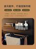 Painel perfurado guarda-roupa entrada multicamadas metal canto perfurado armazenamento ferro preto simples closet prateleira de armazenamento