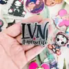 Patch de Acrílico com Animação de Desenho Personalizado Exclusivo Patch de Letra de Animal Princesa Chaveiro Shaker Emblema