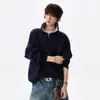[En Stock] Suéter Holgado de Punto con Cuello Redondo y Media Cremallera Color Block Otoño/Invierno 2026 para Hombres y Mujeres MY6668 P60