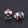 Ágata Natural Cuentas Dzi de Tres Ojos Negras y Blancas Diente de Tigre Cuentas Cilíndricas Collar Pulsera DIY Cuentas Espaciadoras Joyería Estilo Tíbet Accesorios Venta al por Mayor
