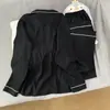 Pijama para hombre, colección primavera y otoño, popular de algodón con estampado de nubes, estilo fino, bordado de dibujos animados, de manga larga con botones y pantalón largo, conjunto de dos piezas para estar en casa