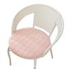 Cojín redondo de pana grueso, extraíble y lavable, cojín para silla de ratán, cojín redondo para taburete, cojín para silla, color sólido, antideslizante, entrega de fábrica