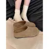 Medias Pantuflas sin Talón para Mujer 2025 Nuevas Medias Pantuflas de Otoño e Invierno con Punteras para Usar Afuera Suela Gruesa Forradas de Felpa Birkenstocks