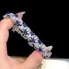 Pulsera Francesa Sencilla de Circonita Ovalada Patchwork Nicho Sentido de Alta Gama Pulsera de Lujo Ligero Exquisitos Delicados Accesorios de Joyería para Manos