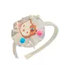 Diadema Infantil Dibujos Animados Gato Kt Niña Accesorios para el Cabello Exquisito Pasador para Niña Pequeña Coleta Antideslizante Princesa Ropa para la Cabeza de Bebé
