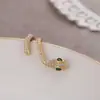 Design personalizado Clipes de osso da orelha em formato de cobra Sem furo para orelha Clipe de orelha com textura de gás Brincos de estilo frio simples